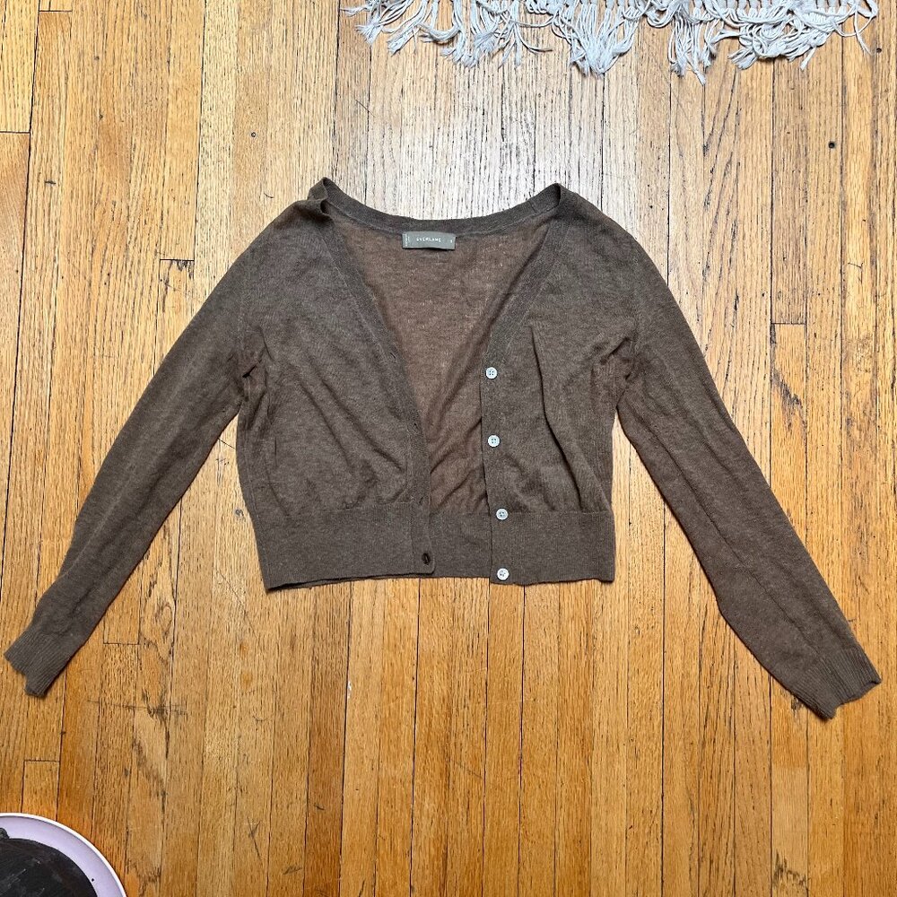 Everlane featherweight wool blend cardigan